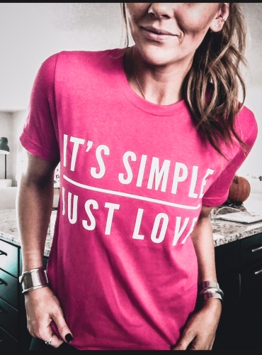 It's Simple Just Love in Pink